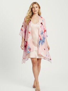 NWT COLLECTION 18 Watercolor Kimono